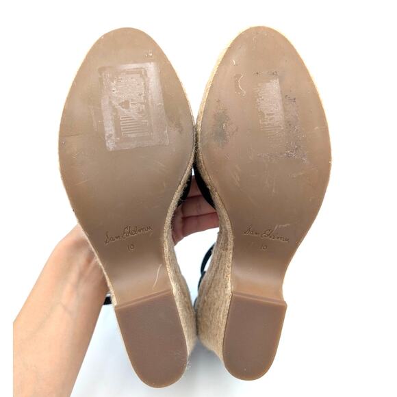 Sam Edelman Nati Platform Ankle Strap Pump Women's Black Size US10M EU41 - Picture 8 of 12